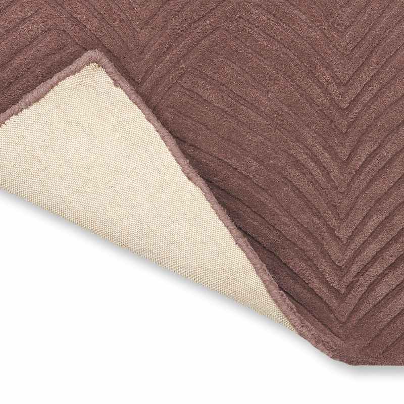 Folia Carved Wool Rugs 38902 by Wedgwood in Mink Brown