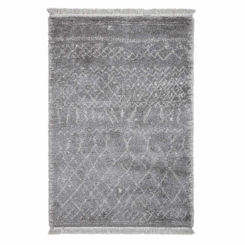 Boho 5402 Moroccan Rugs in Grey