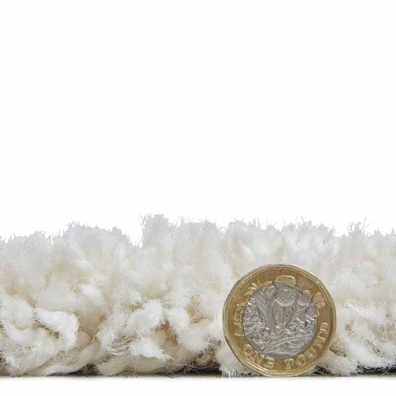 Boho 8280 Berber Shaggy Modern Rugs in White Black