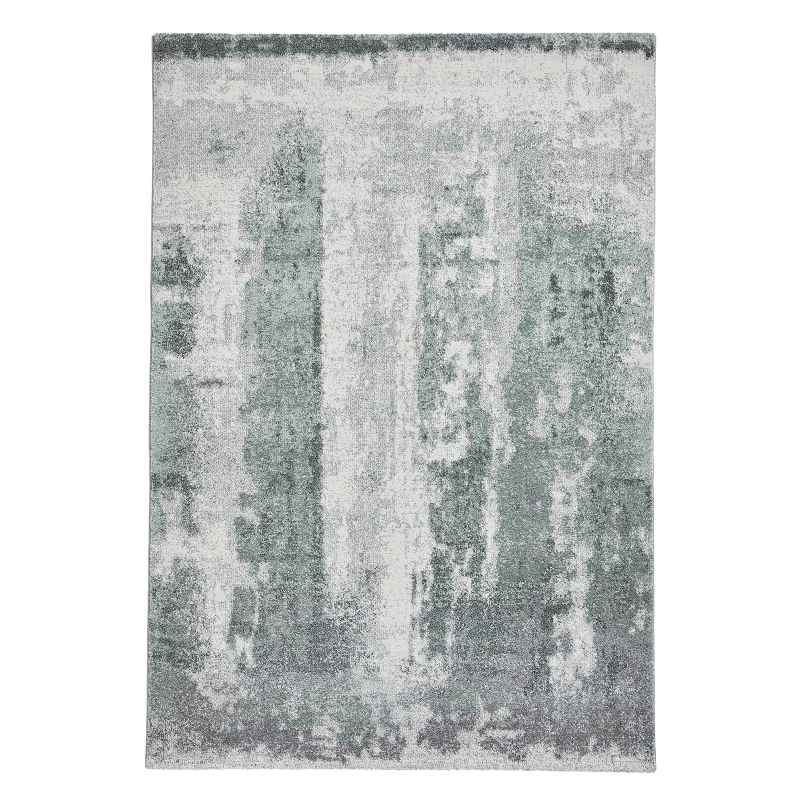 Brooklyn 8595 Modern Abstract Rugs in Ivory Green