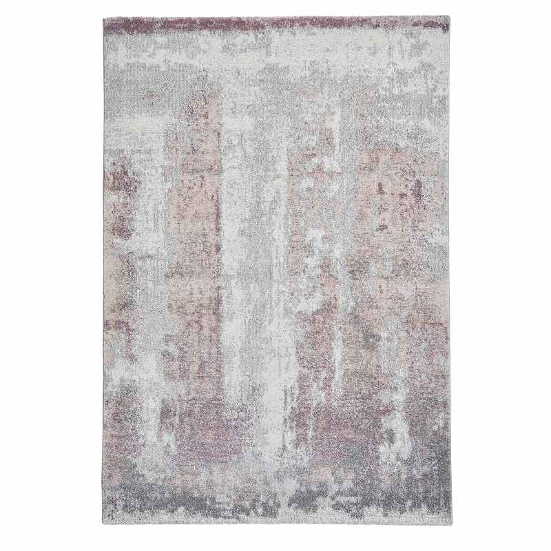 Brooklyn 8595 Modern Abstract Rugs in Ivory Pink
