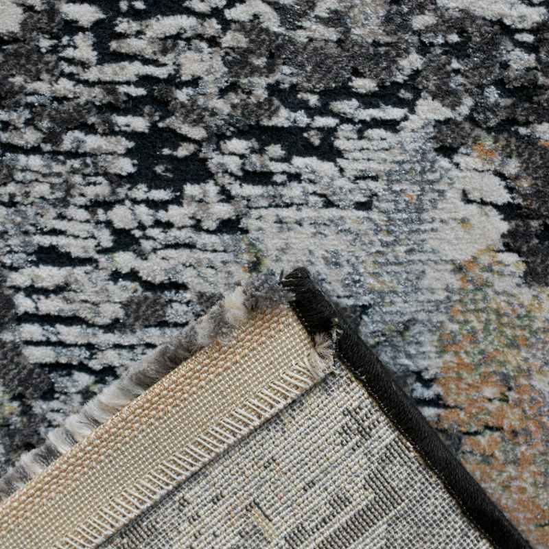 Canyon Abstract Modern Rugs 52023 3535 in Dark Grey