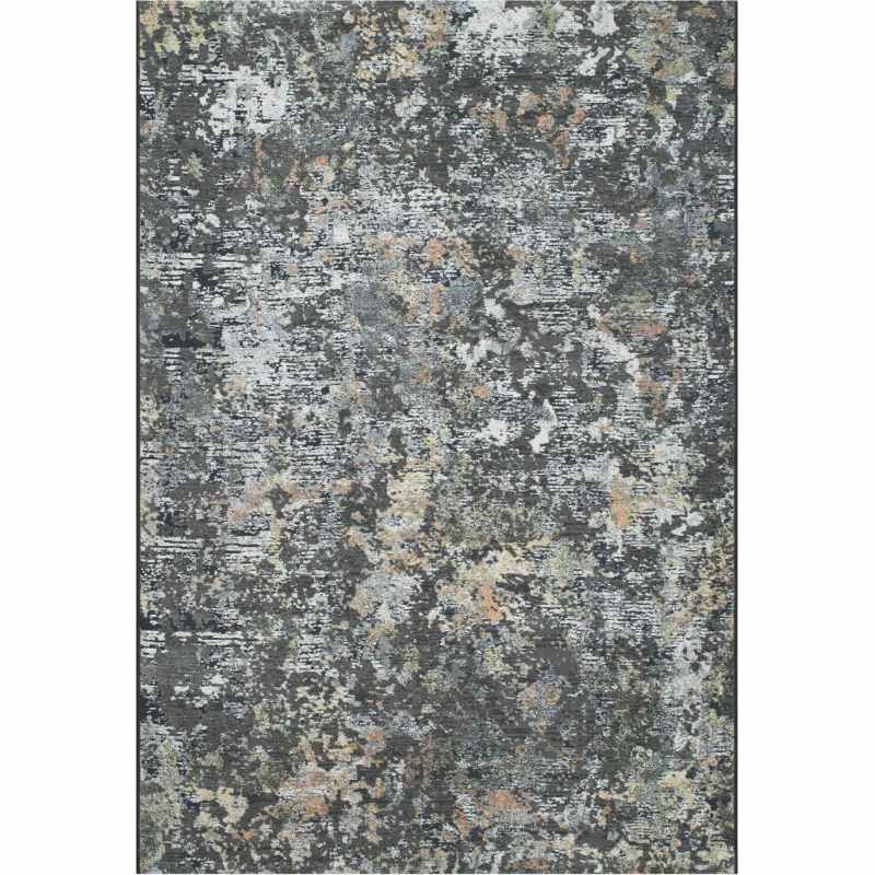 Canyon Abstract Modern Rugs 52023 3535 in Dark Grey