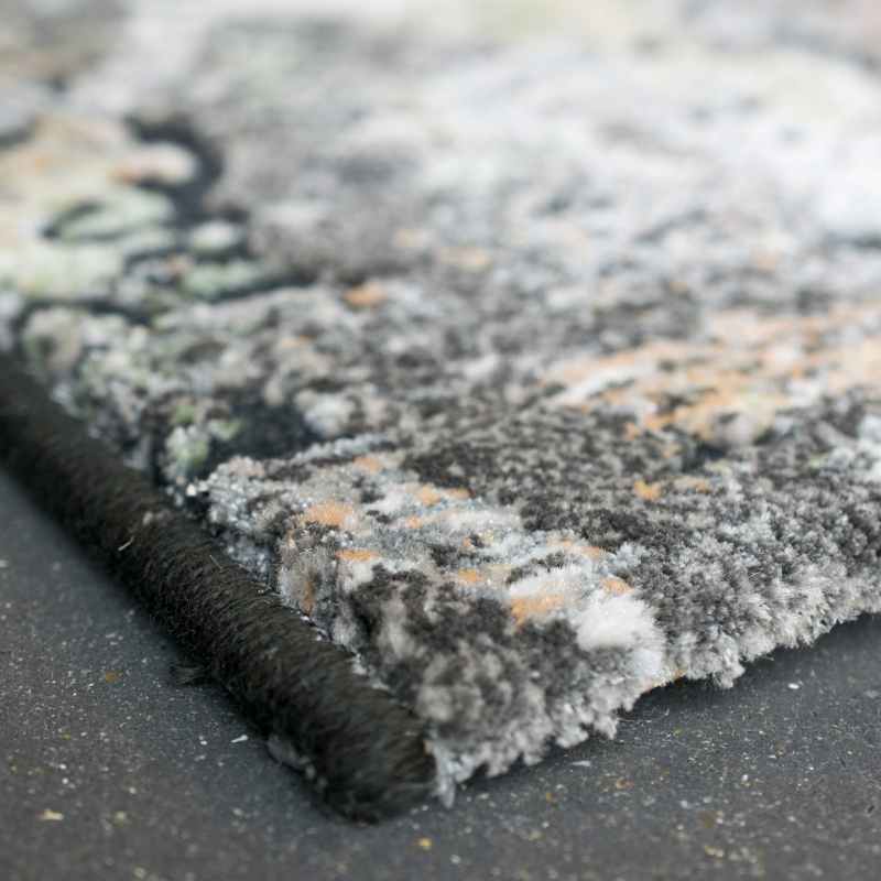 Canyon Abstract Modern Rugs 52023 3535 in Dark Grey