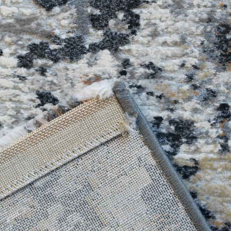 Canyon Abstract Modern Rugs 52023 3616 in Dark Grey