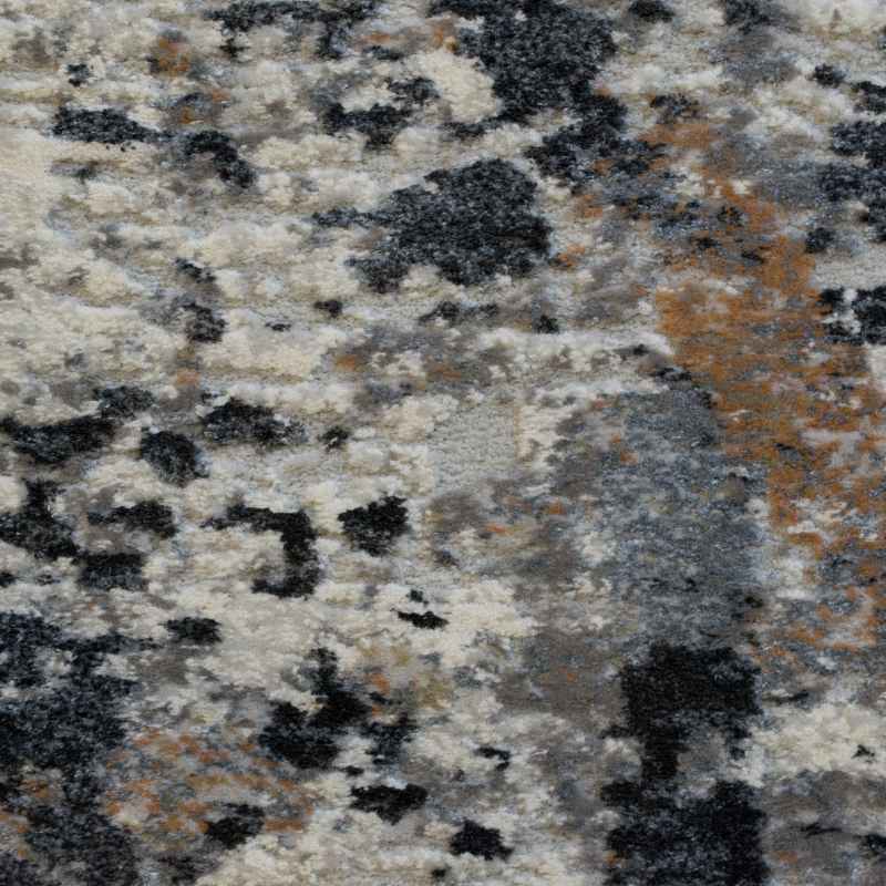 Canyon Abstract Modern Rugs 52023 3616 in Dark Grey