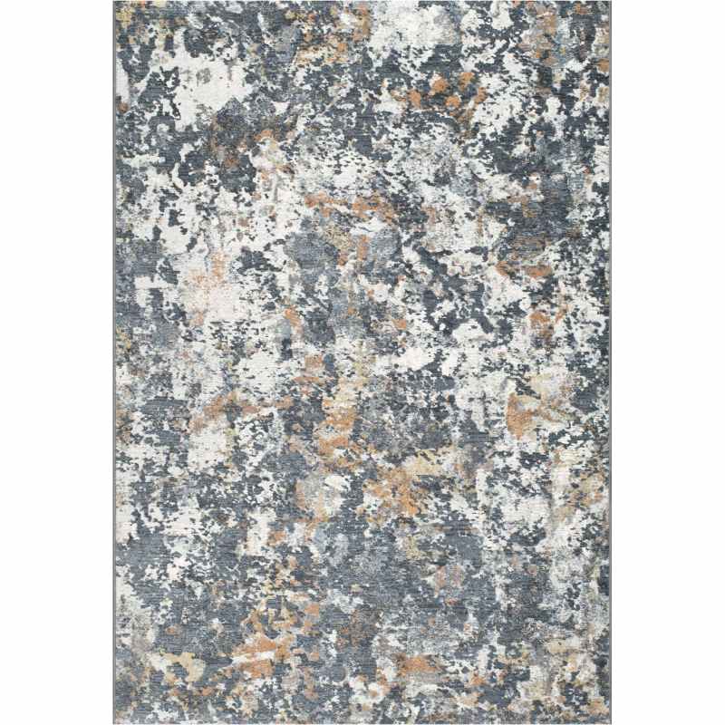 Canyon Abstract Modern Rugs 52023 3616 in Dark Grey