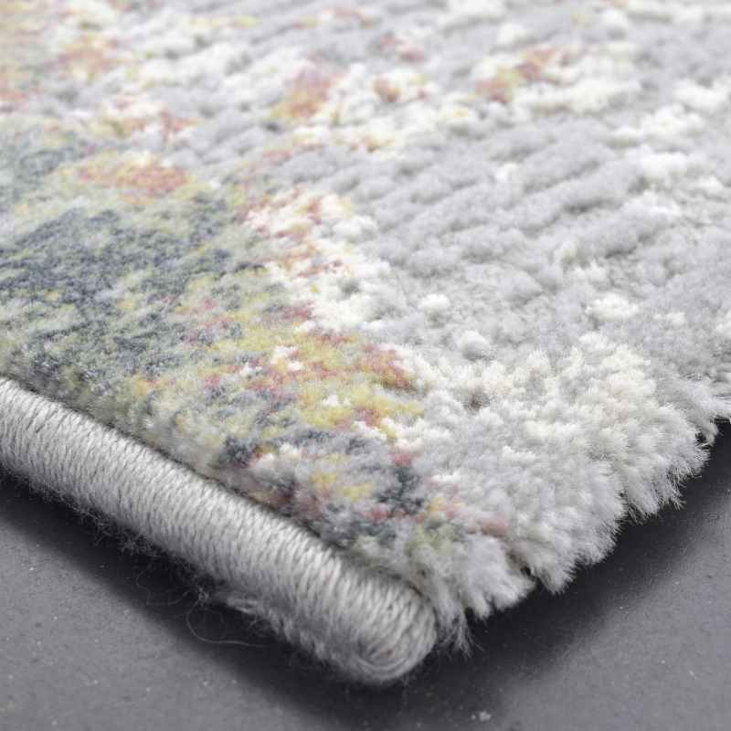 Canyon Abstract Modern Rugs 52023 6424 in Light Grey