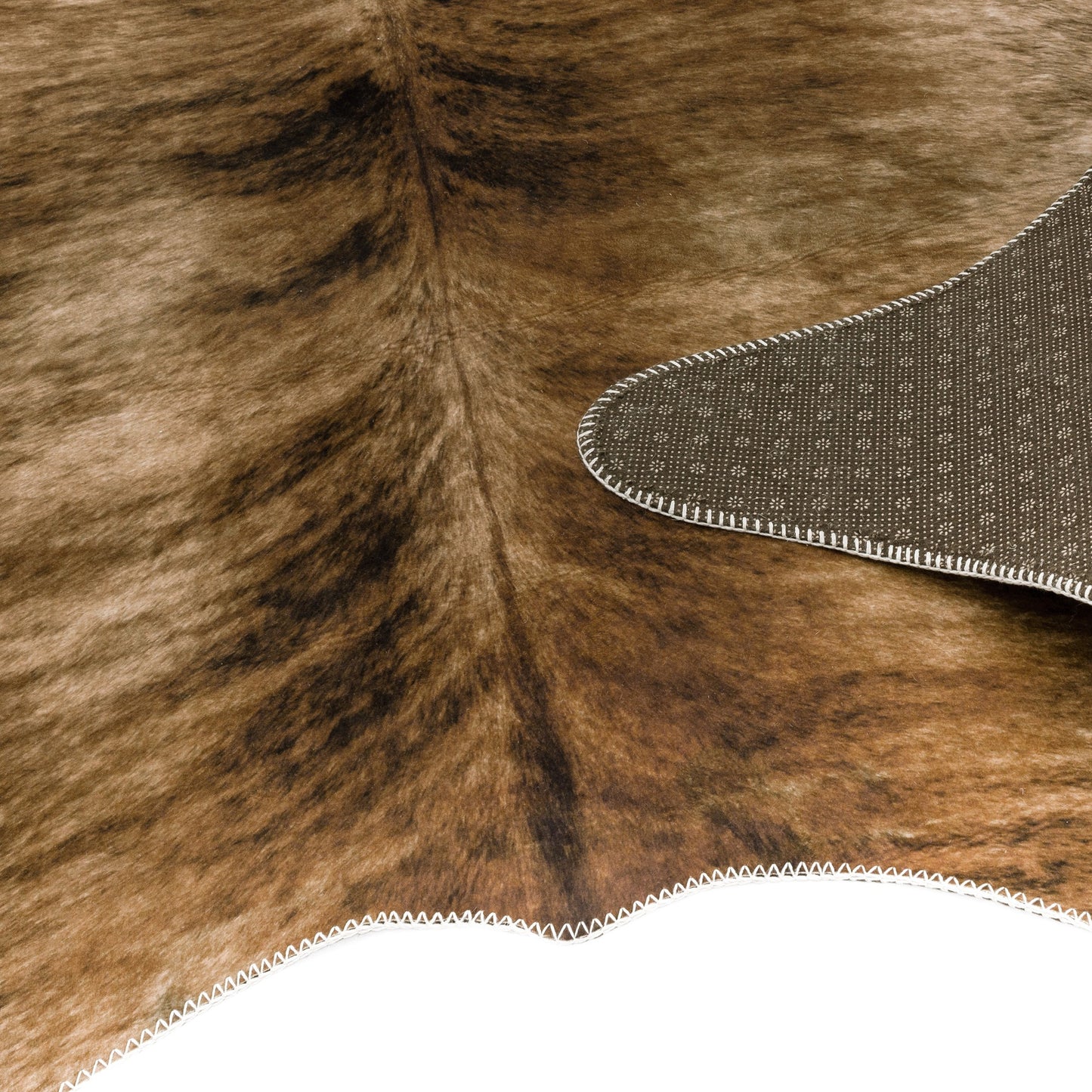 Texas Faux Cowhide Rugs in Brown