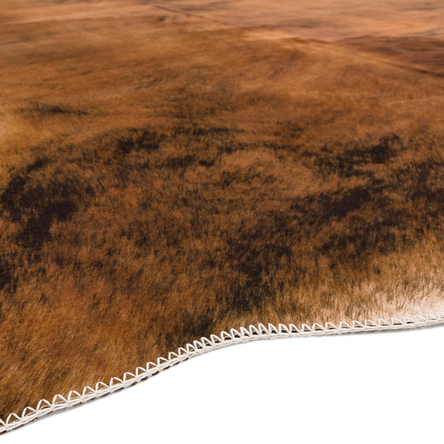 Texas Faux Cowhide Rugs in Chestnut