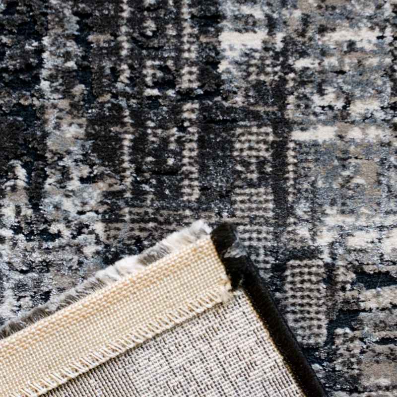 Canyon Abstract Chevron 52053 3585 Rugs in Black