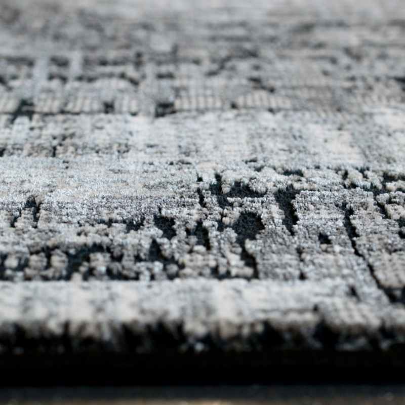 Canyon Abstract Chevron 52053 3585 Rugs in Black