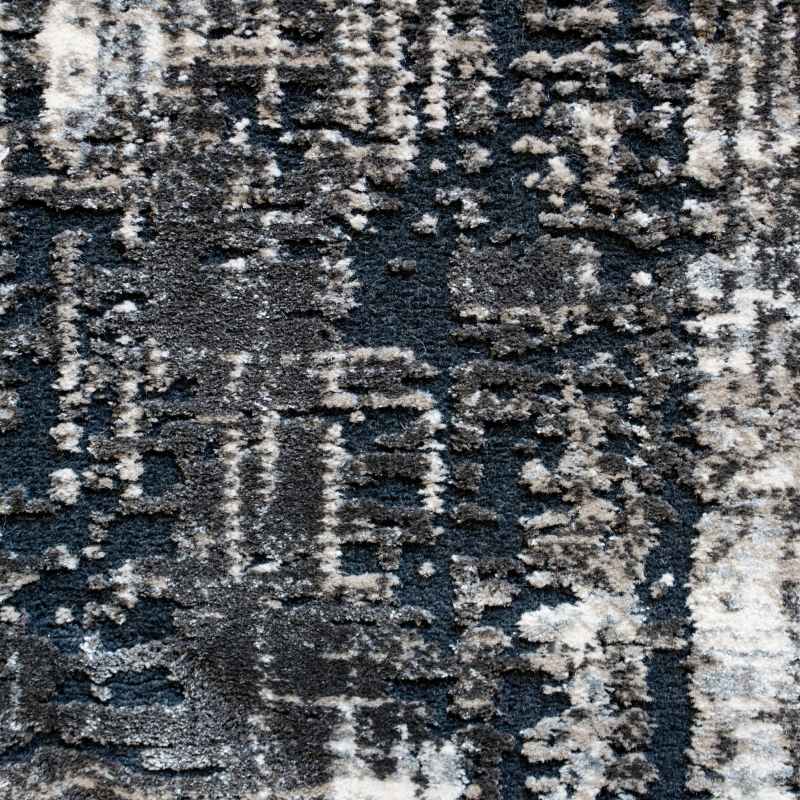Canyon Abstract Chevron 52053 3585 Rugs in Black