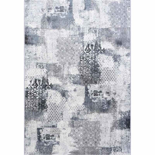 Canyon 52062 3676 Modern Abstract Rugs in Grey