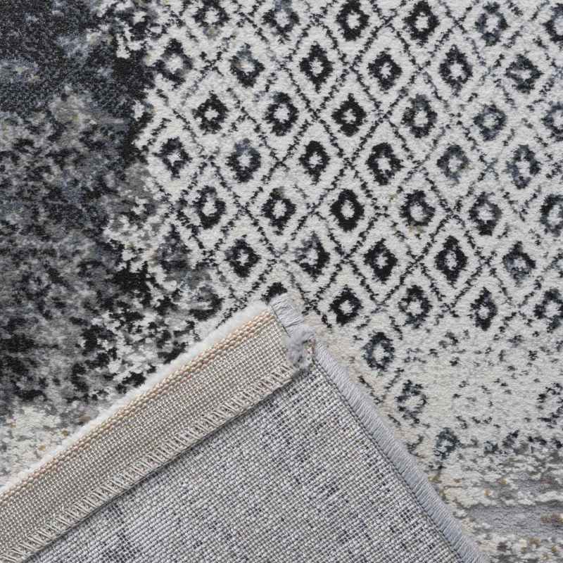 Canyon 52062 3676 Modern Abstract Rugs in Grey