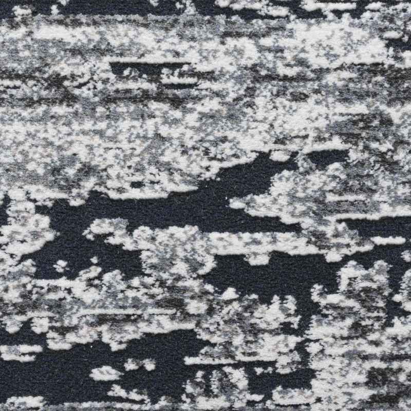 Canyon 52065 3525 Abstract Textured Rugs in Silver Grey