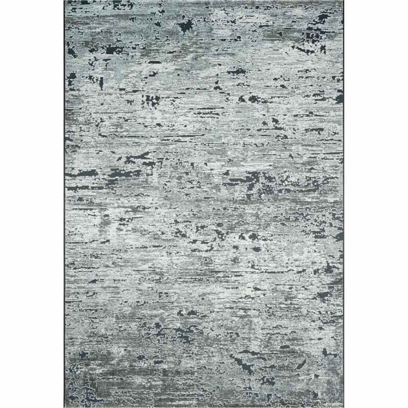 Canyon 52065 3525 Abstract Textured Rugs in Silver Grey