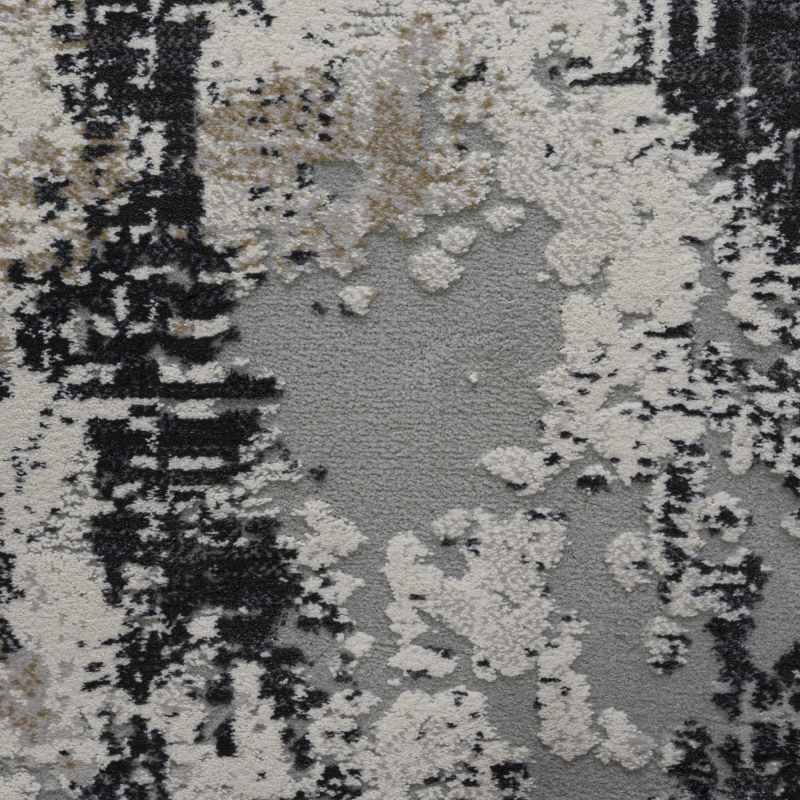 Canyon Abstract Modern Rug 52068 6676 in Charcoal Grey