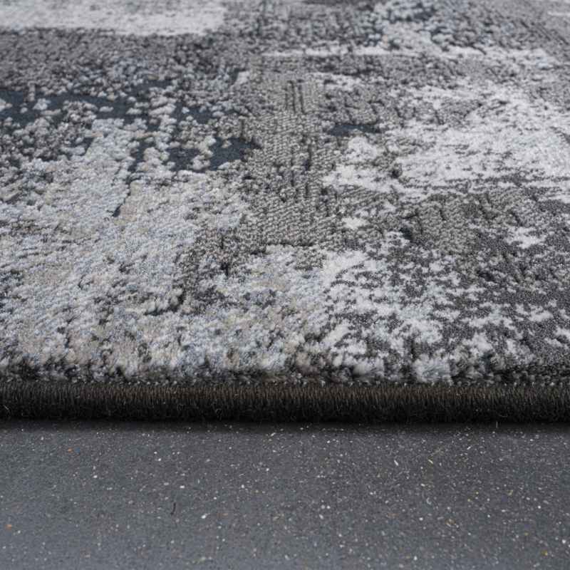 Canyon Abstract Modern Rug 52069 3575 in Silver Grey