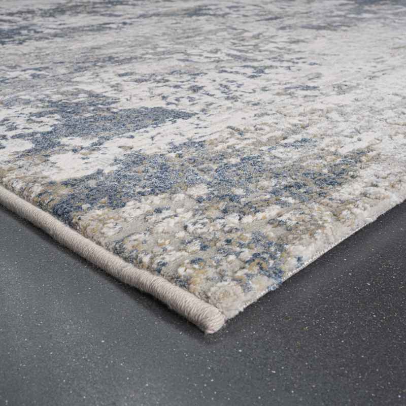 Canyon Abstract Modern Rug 52071 7777 in Blue