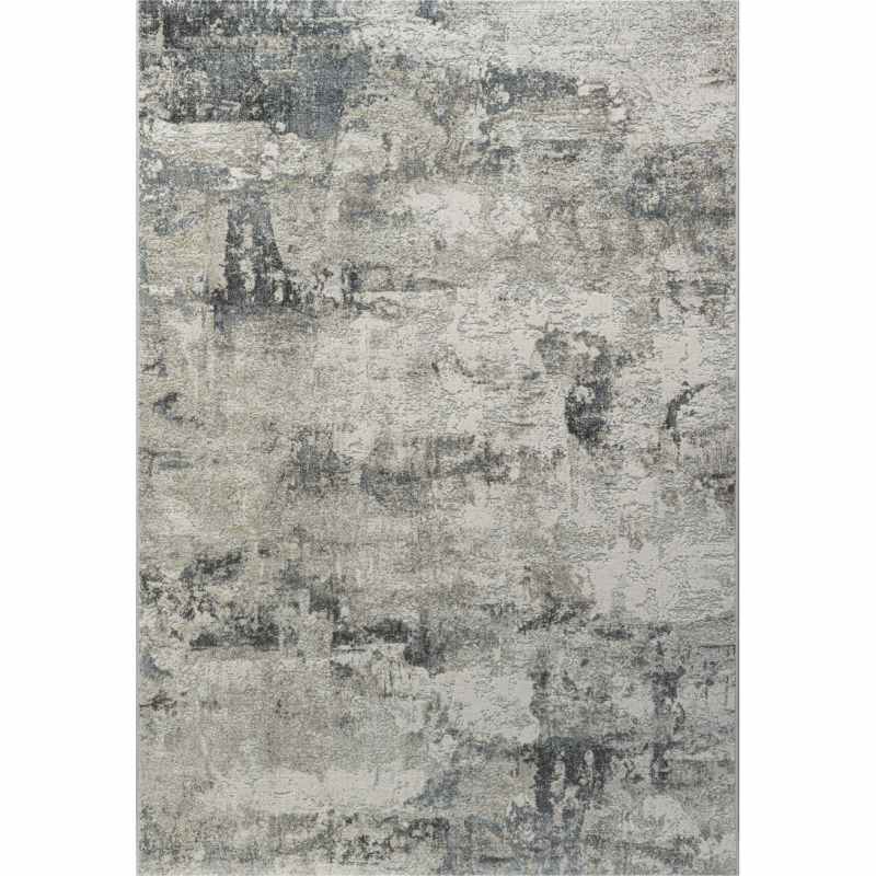 Canyon Abstract Modern Textured Rug 52078 6626 in Grey
