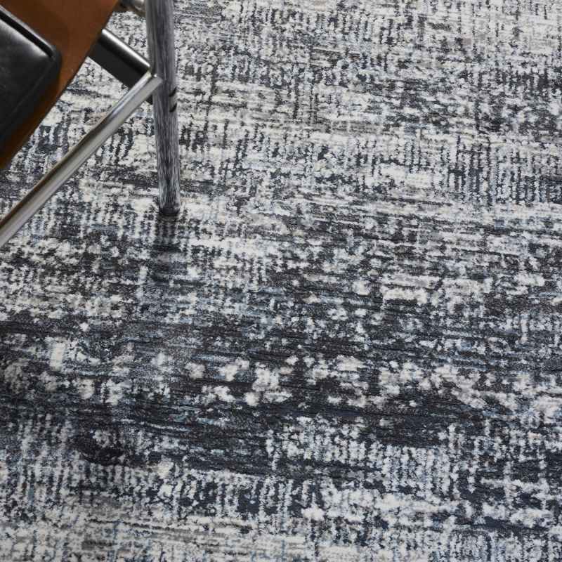 Canyon Abstract Modern Textured Rug 52079 3575 in Charcoal Grey