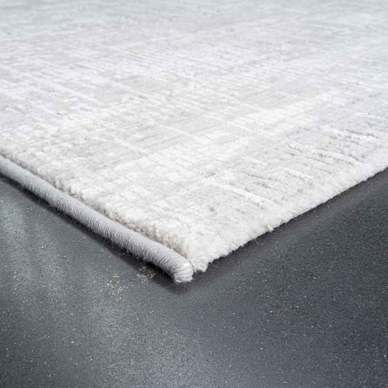 Canyon Abstract Modern Textured Rug 52079 6484 in Grey
