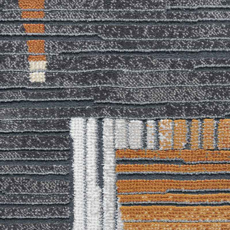 Canyon Geometric Modern Rug 52093 4848 in Grey