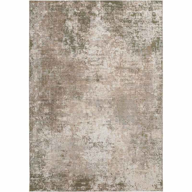 Ziba 52112 QH114 Modern Abstract Wool Rugs in Green Grey