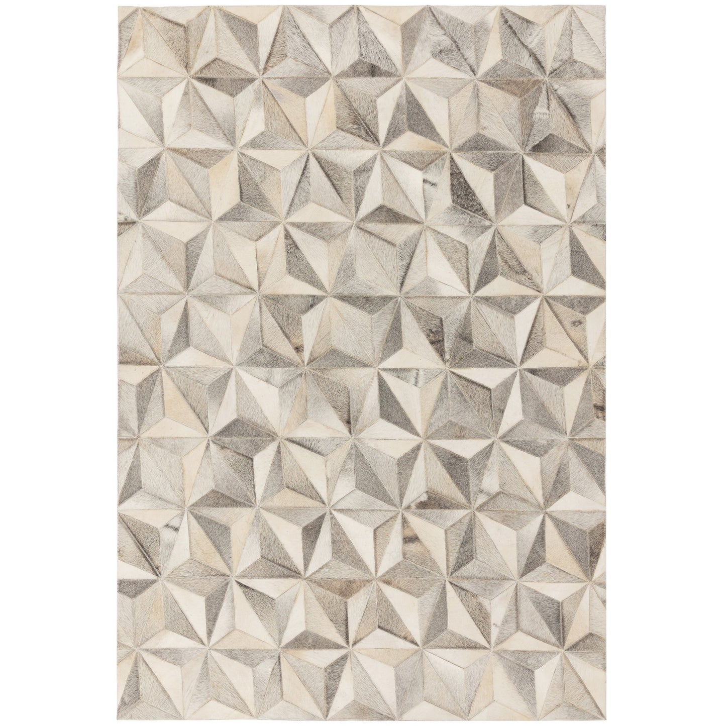 Gaucho Genuine Leather Patch Modern rugs in facet