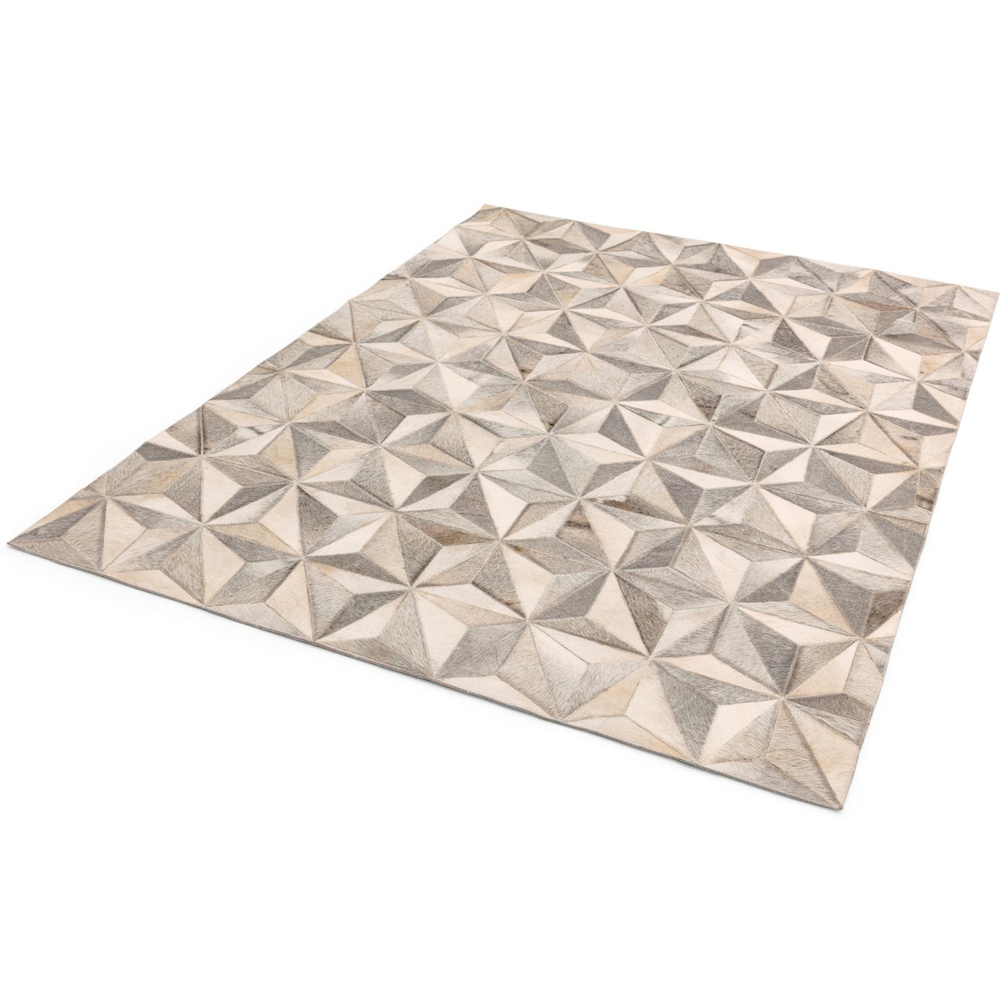 Gaucho Genuine Leather Patch Modern rugs in facet