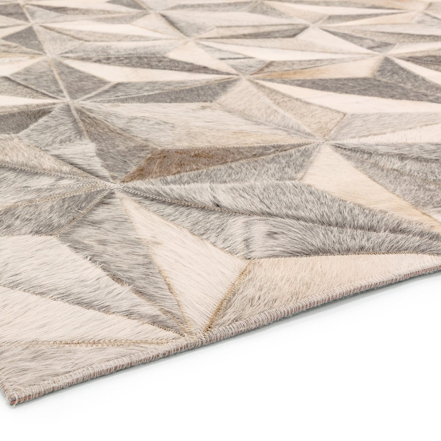 Gaucho Genuine Leather Patch Modern rugs in facet
