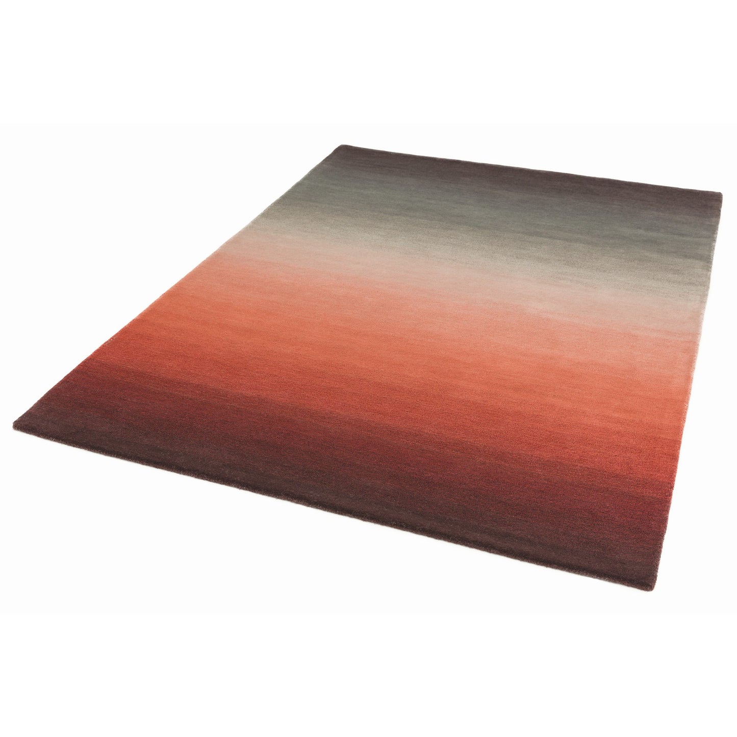 Ombre Wool Rugs in Rust