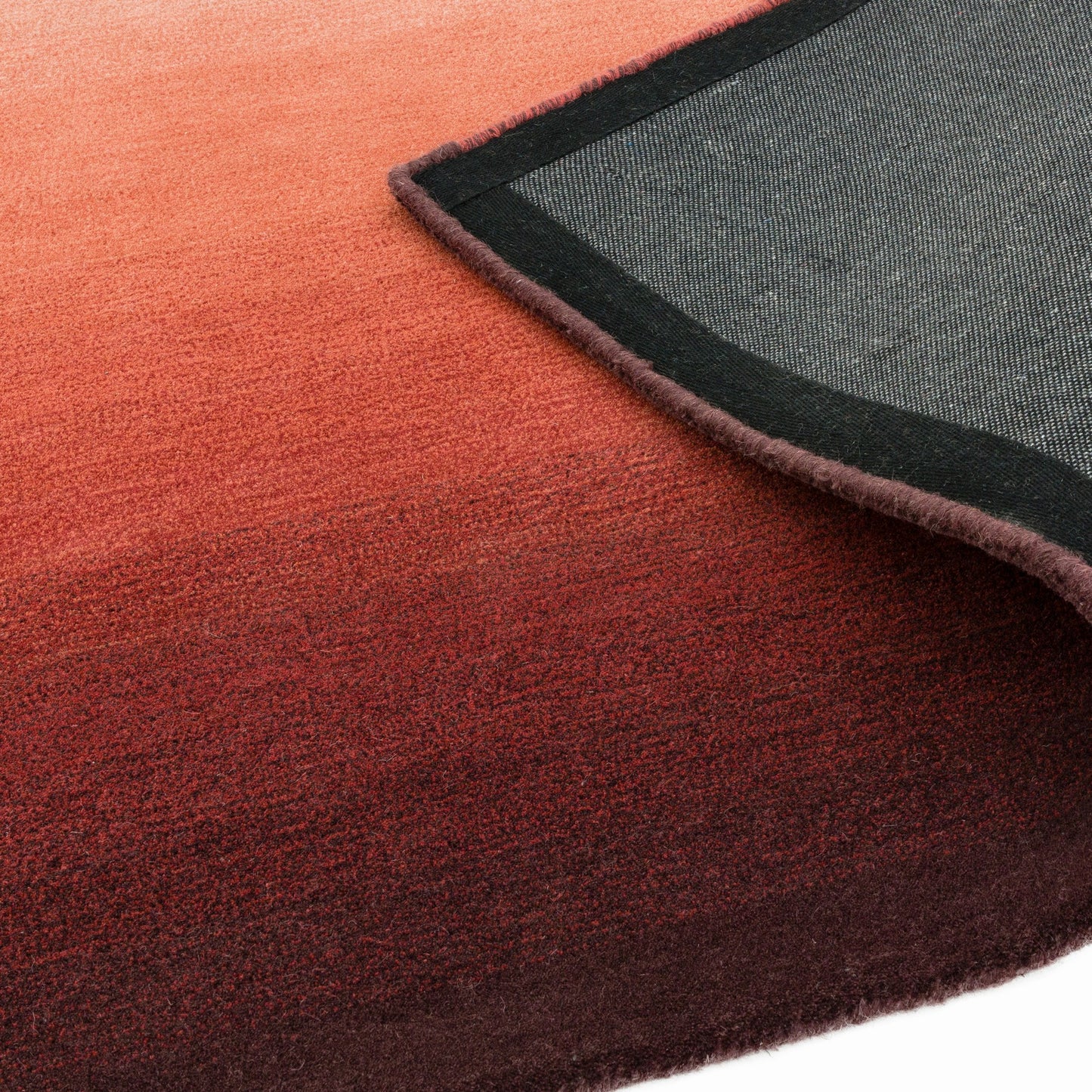 Ombre Wool Rugs in Rust