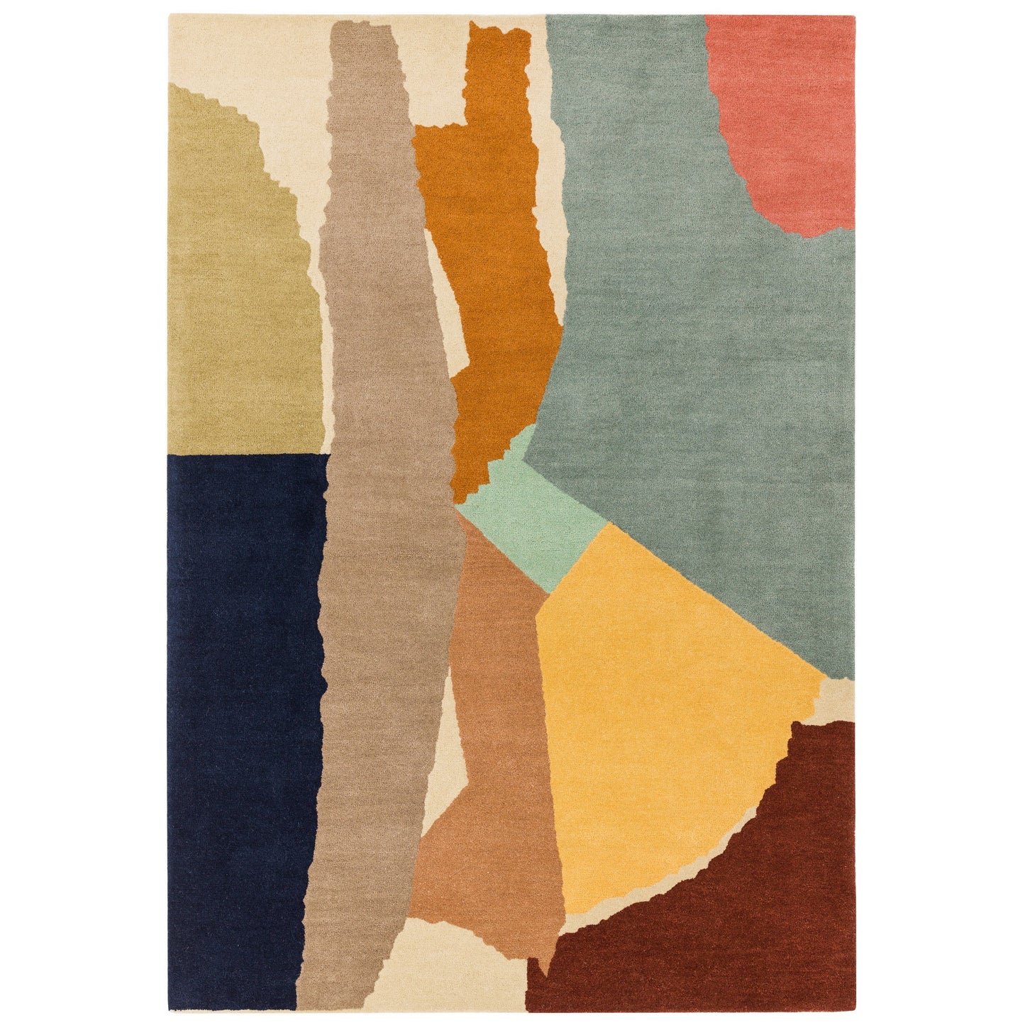 Reef RF14 Abstract Wool Tufted Rugs in Multi