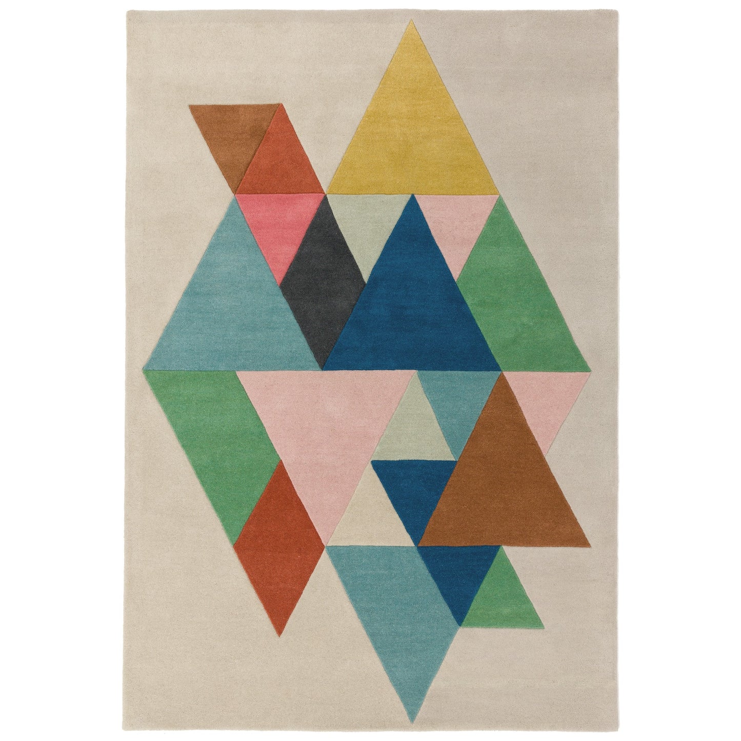 Reef RF18 Triangle Wool Tufted Rugs in Multi
