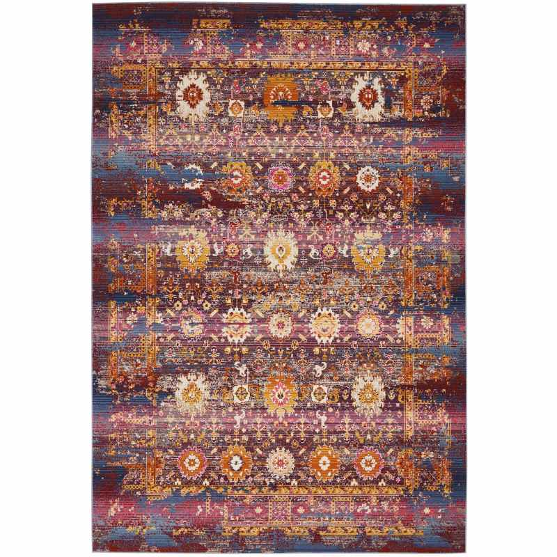 Vintage Kashan Rugs VKA03 by Nourison in Red Multi