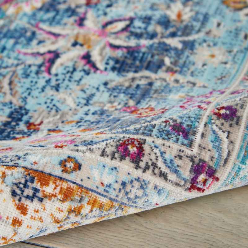 Vintage Kashan Runners VKA01 by Nourison in Blue