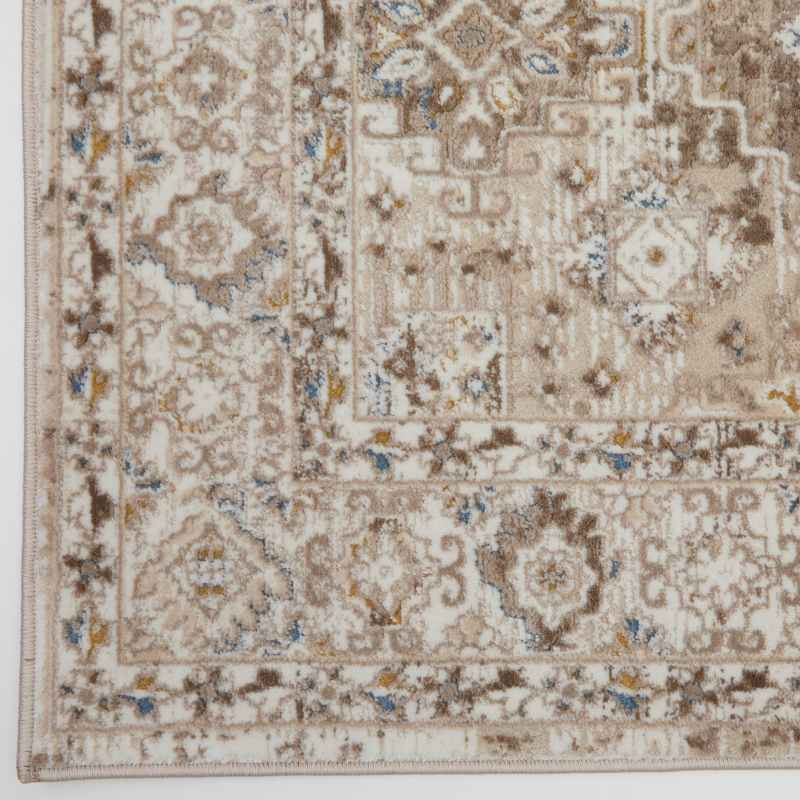 Vintage 550AC Traditional Border Motif Rugs in Cream Beige