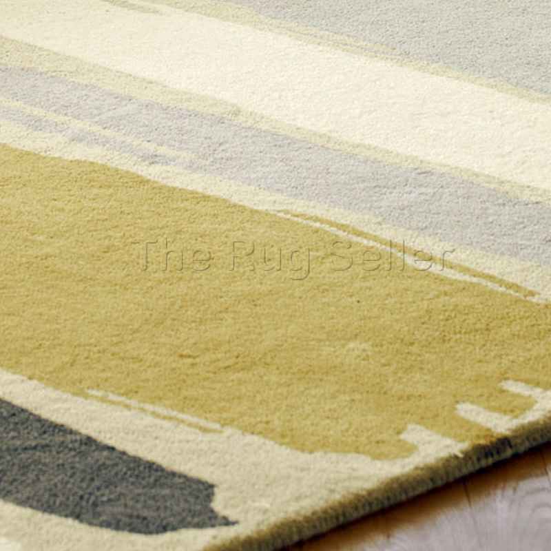 Sanderson Abstract Rugs 45401 in Linden Silver