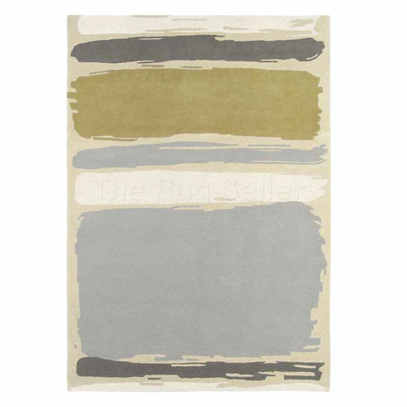 Sanderson Abstract Rugs 45401 in Linden Silver