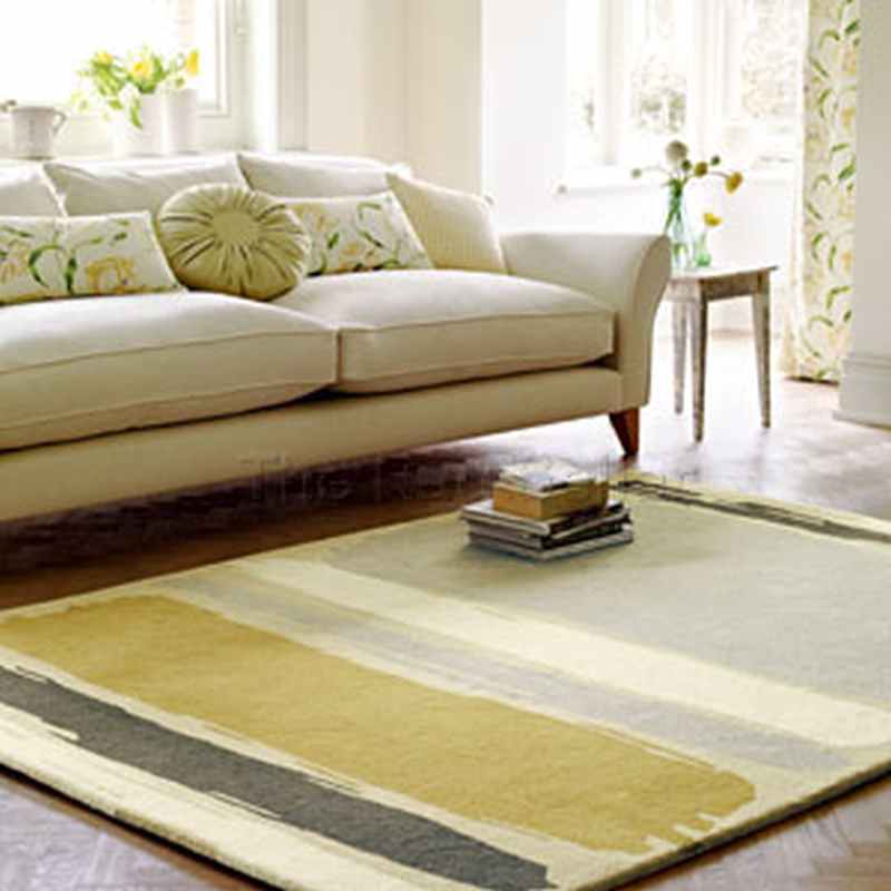 Sanderson Abstract Rugs 45401 in Linden Silver