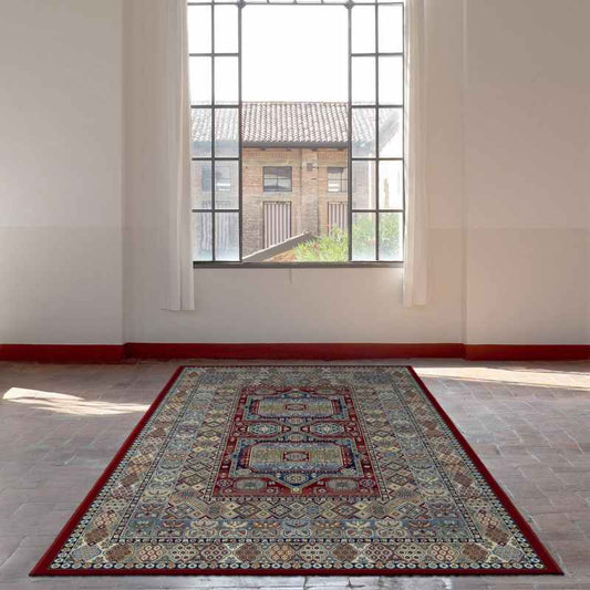 Da Vinci Traditional Medallion 57147 1454 Rugs in Red