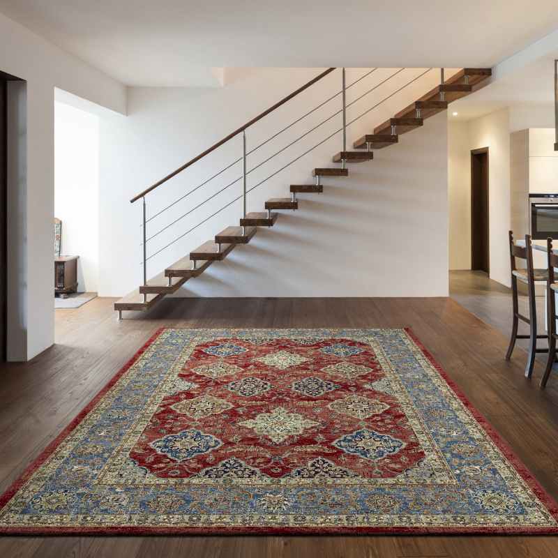 Da Vinci Traditional Medallion 57163 1454 Rugs in Red
