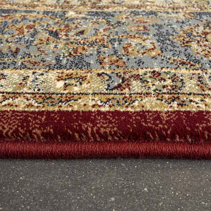 Da Vinci Traditional Medallion 57163 1454 Runner Rugs in Red