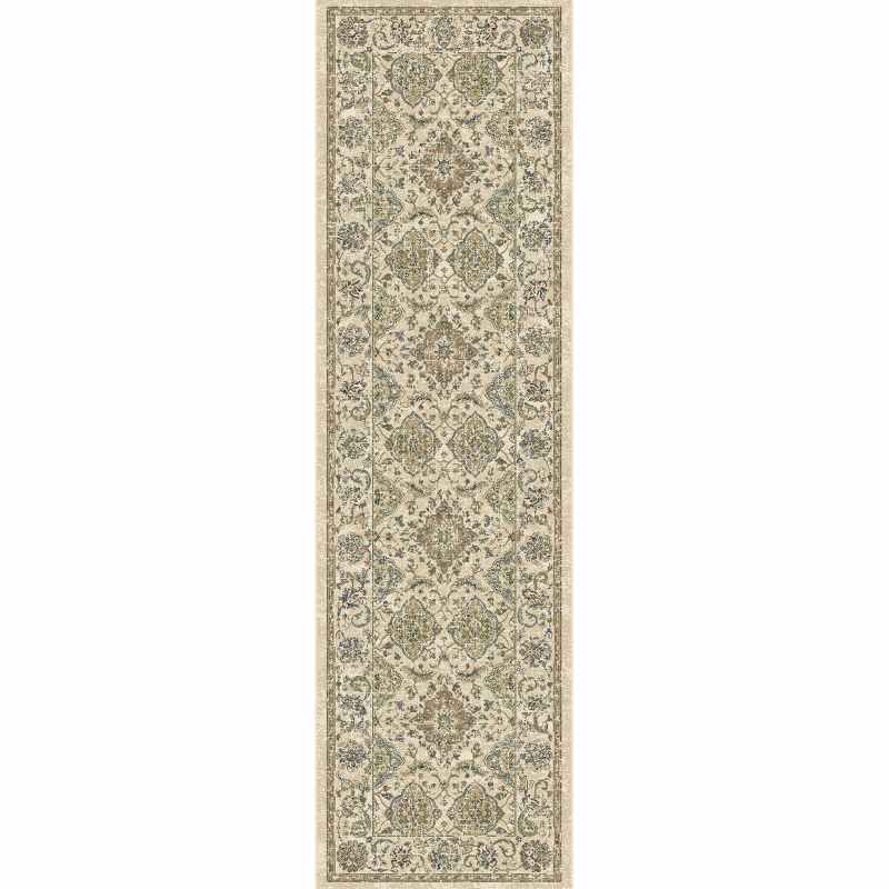 Da Vinci Traditional Medallion 57163 6464 Runner Rugs in Beige