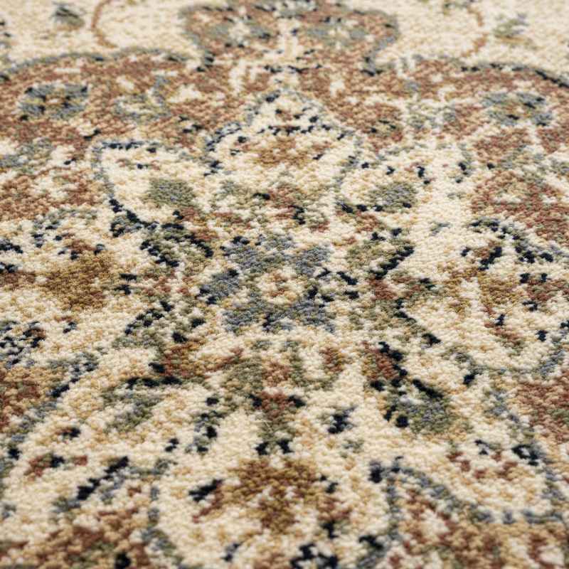 Da Vinci Traditional Medallion 57163 6464 Runner Rugs in Beige