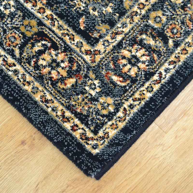 Da Vinci Traditional Medallion 57166 3434 Runner Rugs in Blue