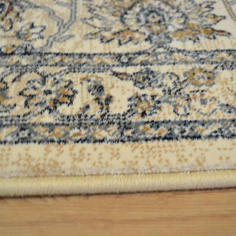 Da Vinci Traditional Medallion 57166 6464 Runner Rugs in Cream