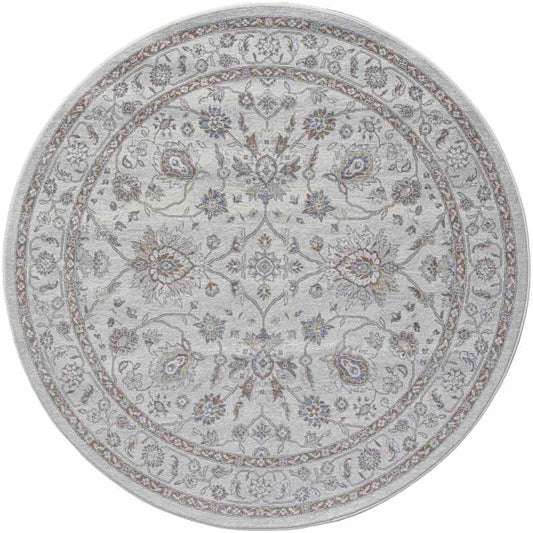 Da Vinci Traditional Round Circle Rug 57166 6285 in Cream